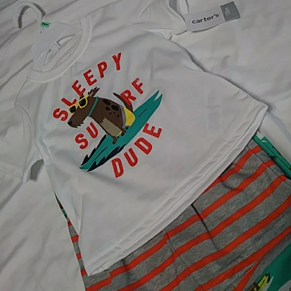 Baby Boy Carter's 3 Piece PJs NWT
